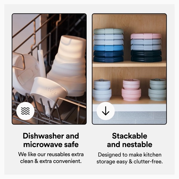 STOJO 16oz. Collapsible Travel Cup with Straw - Carnation Pink. - Picture 9 of 9